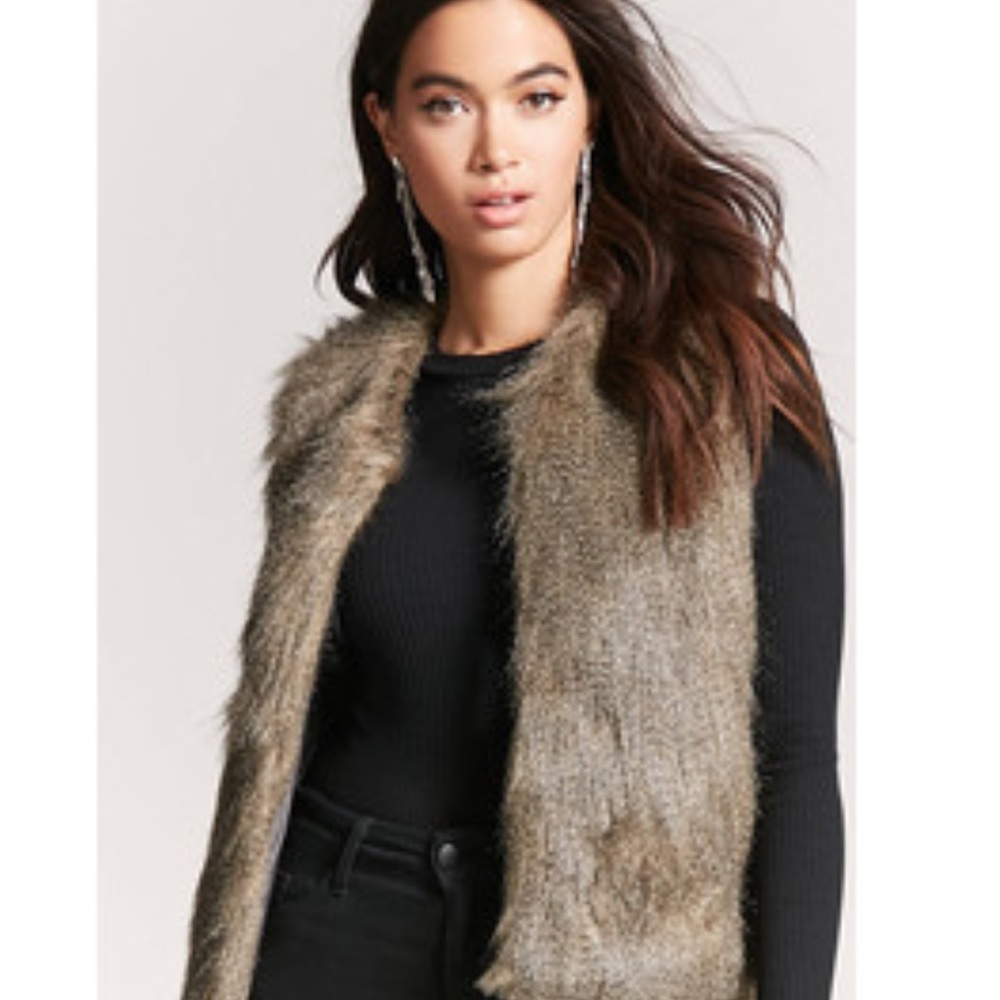 Forever21 fur vest